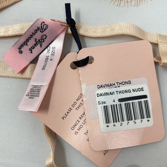Agent Provocateur Davinah Nude Swarowski 36D/4 Set New - Picture 15 of 16